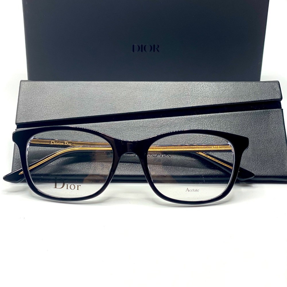 BRAND NEW Christian Dior N.18 Black Crystal Eyeglasses